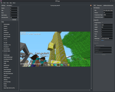 The VTF Forge window with a VTF texture open.